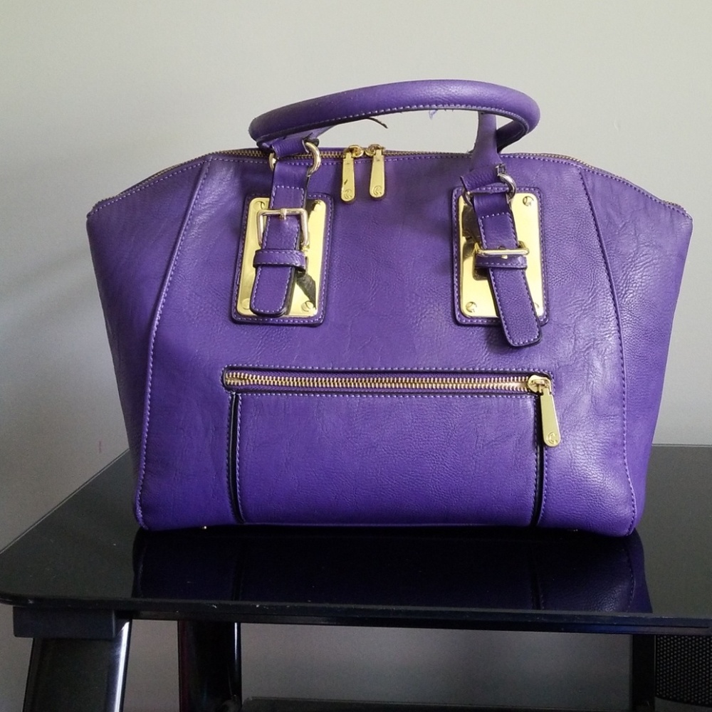 Purple satchel
